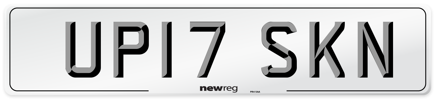 UP17 SKN Number Plate from New Reg